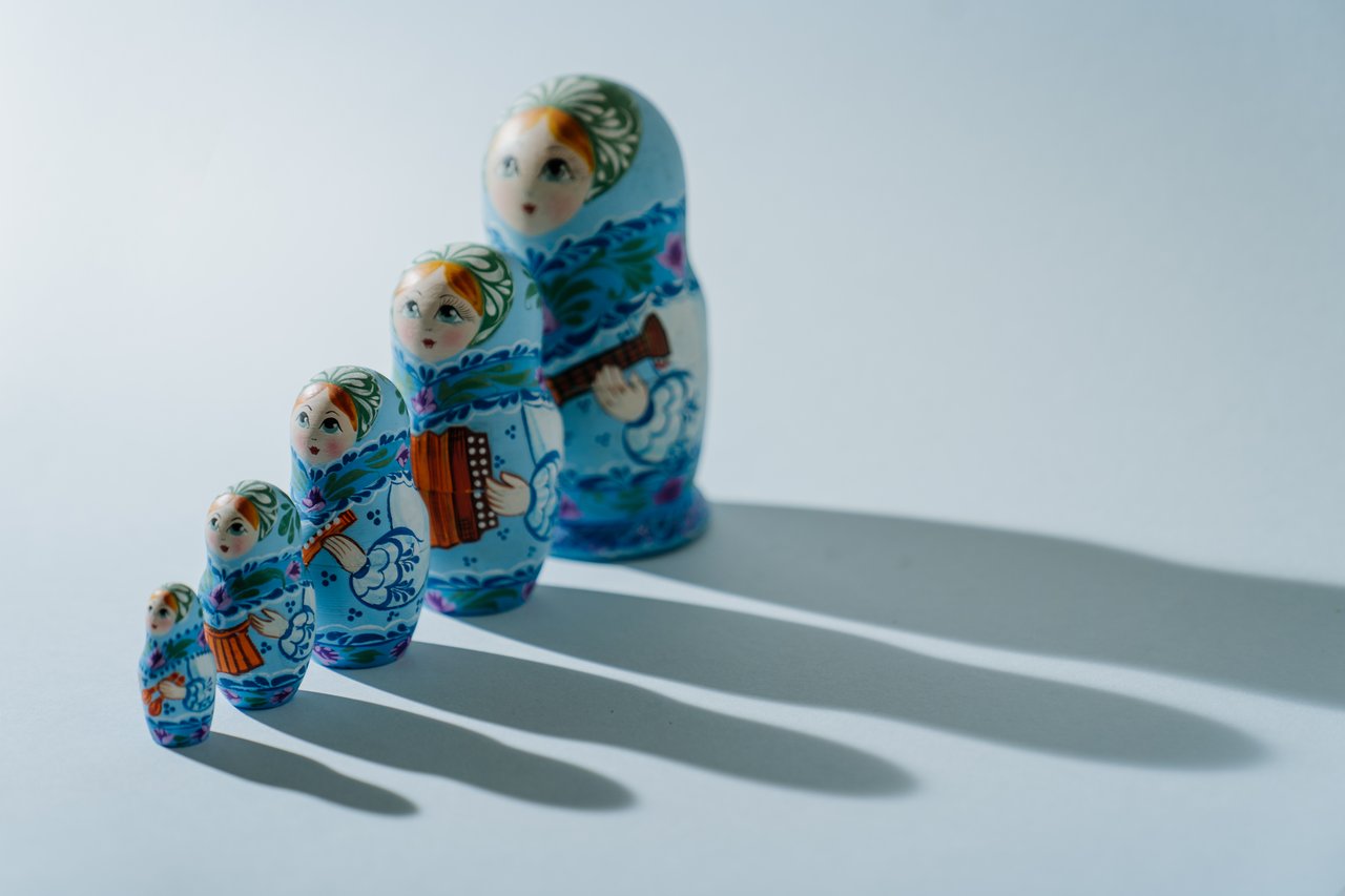 A series of Russian dolls